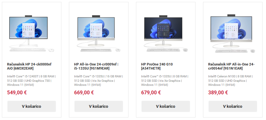 Izberi svoj all in one računalnik
